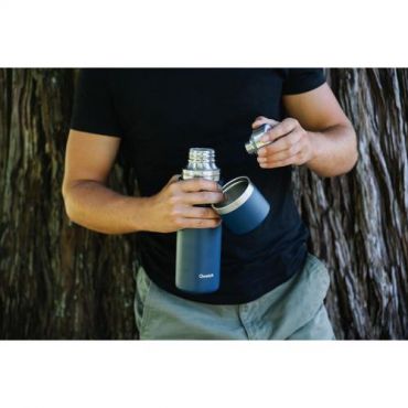 Qwetch - Vesipullo thermo active matt musta - 750ml - qwetch