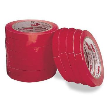 Teippi pussinsulkija Punainen 66 m x 12 mm 6 kpl - PVC luonnonkumi kestävä ja helppokäyttöinen