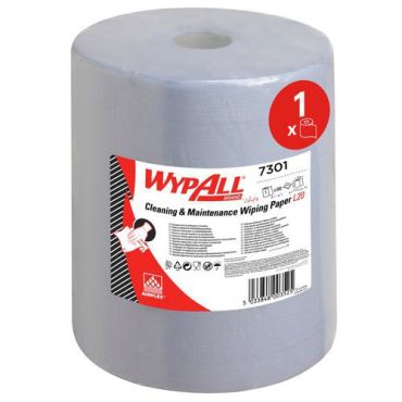 Wypall - Jättirulla paperipyyhkeitä L20 Cleaning - 2 kerrosta 500 arkkia - Sininen 38x23,5 cm