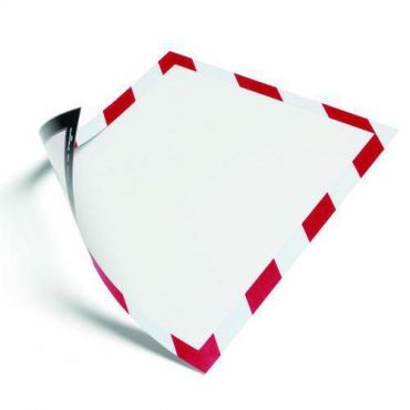 Durable - Magneettikehys security a4 5 kpl punainen/valkoinen