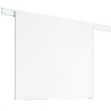 Smit visual - Valkotaulu partnerline-seinäkiskolle 90x180 cm