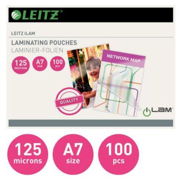 Leitz - Matalalämpölaminaattitaskut A7 125my - 100 kpl pakkaus