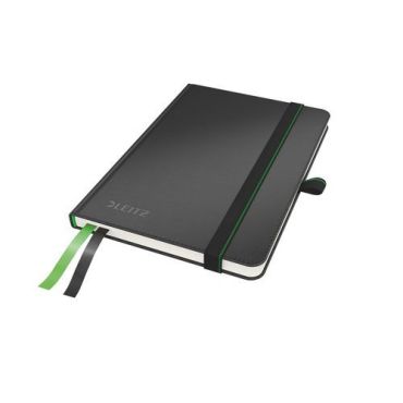 Leitz Complete A6 muistikirja - Pehmeäkantinen viivoitettu 160 sivua musta