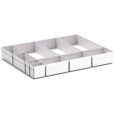 Bott - Säilytyslaatikko Cubio EKK-65100 - 10 lokeroa vaaleanharmaa 650x525x100 mm
