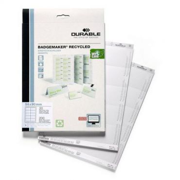 Durable - Badgemaker 54x90 lisänimikortit