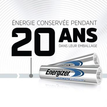 Energizer - Litiumparisto AAA - 10 kpl pakkaus - Pitkäkestoinen ja ekologinen