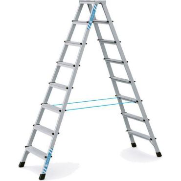 Zarges - Tikkaat XLstep B 2x8 askelmaa - Alumiini 3.5 m työkorkeus 150 kg kantavuus