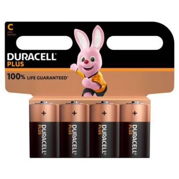 Duracell - Duracell plus 100% c x 4