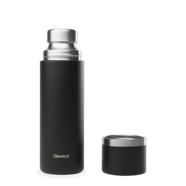 Qwetch - Vesipullo thermo active matt musta - 750ml - qwetch