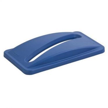 Rubbermaid - Kansi slim jim sininen pitkä kapea aukko