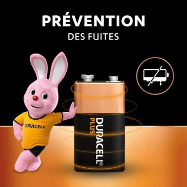 Duracell Plus 100% 9 V paristot - 2 kpl - Alkali - 0.75 Ah kapasiteetti - Kierrätettävä pakkaus