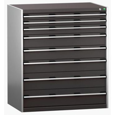 Bott - Kaappi cubio 1200x1300x750 mm 8 laatikkoa punainen