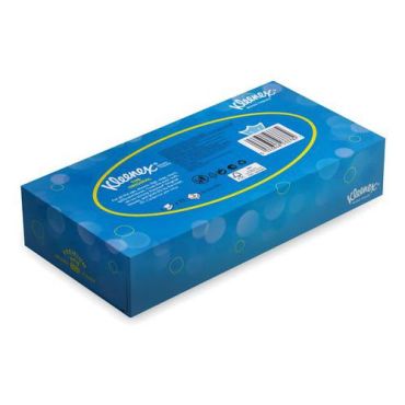 Kleenex - Kasvopyyhkeet 20x20 cm - 2 kerrosta - Valkoinen - Pehmeät ja imukykyiset