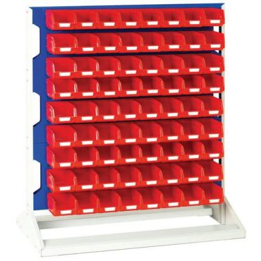 Bott - Laatikkohylly - 72 laatikkoa - 1000x550x1125 mm - Vaaleanharmaa/Antrasiitti