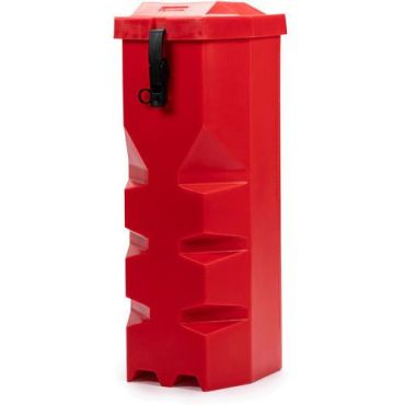 Jonesco - Säilytyslaatikko 6 kg palosammuttimelle - Punainen Polyeteeni 600x265x300 mm