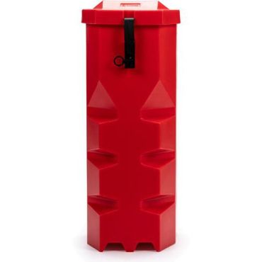Jonesco - Säilytyslaatikko 6 kg palosammuttimelle - Punainen Polyeteeni 600x265x300 mm
