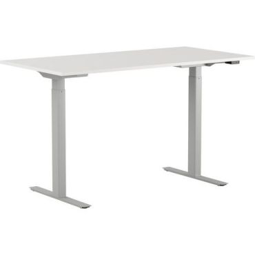 Lotuss - Sähköpöytä Madrid Basic - 160x80 cm - Hopea/Valkoinen - Säädettävä Korkeus