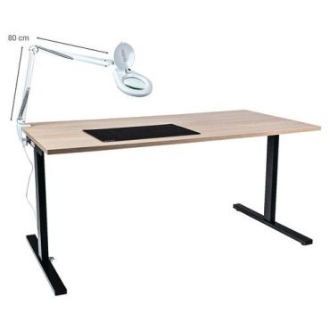 Manutan Expert Suurennuslamppu - 650 lm LED 1.75x suurennus 9W 127mm linssi nipistinkiinnitys