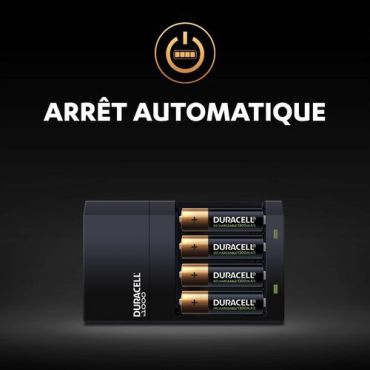 Duracell - Akkulaturi CEF14 2 AA & 2 AAA - 1.2 V - 5 vuoden takuu
