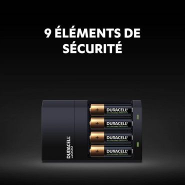 Duracell - Akkulaturi CEF14 2 AA & 2 AAA - 1.2 V - 5 vuoden takuu