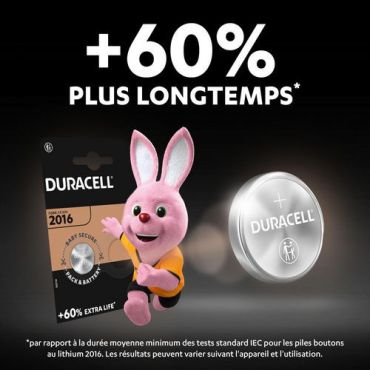 Duracell - CR2016 litium-nappiparisto 3 V - 10 kpl pakkaus - Pitkäikäinen ja luotettava
