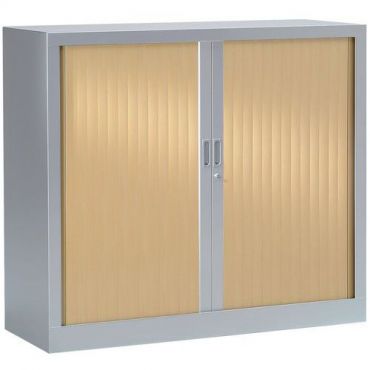Vinco - Matala kaappi 120x100 cm runko alu 9006 jalusi vaalea tammi