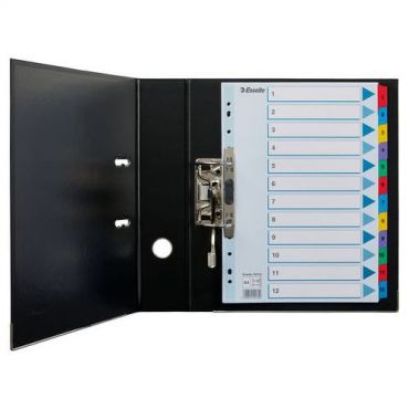 10 Kpl Pakkaus - Välilehdet Esselte Mylar A4 1-12,
