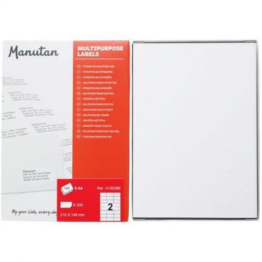 Manutan expert - Itsekiinnittyvät etikettiä manutan a5