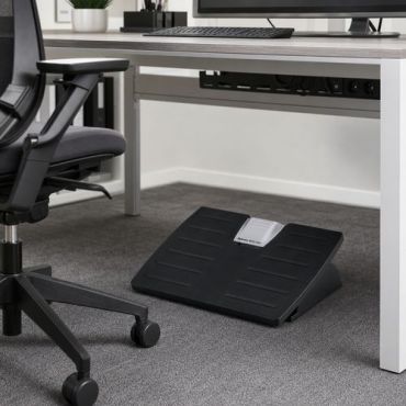 Fellowes - Säädettävä jalkatuki - Tummanharmaa - Ergonominen Microban 5v takuu
