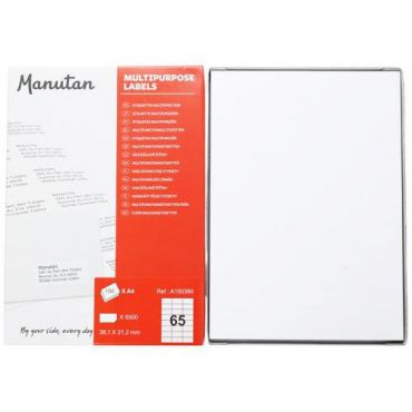 Manutan expert - Itsekiinnittyvät etikettiä manutan 38,1x21,2 mm