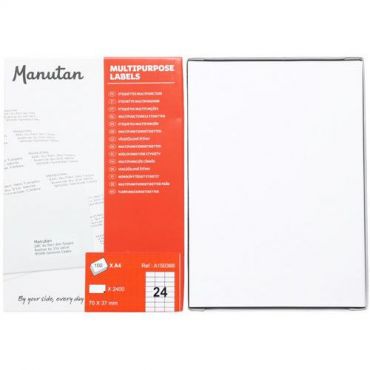 Manutan expert - Itsekiinnittyvät etikettiä manutan 70x37 mm