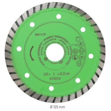 Manutan Expert - Leikkuulaikka betonille 125 x 22,23 mm - Kestävä ja tarkka leikkaus