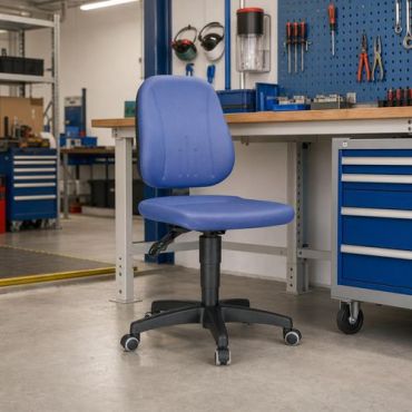 Bimos Unitec 9653-1103 tuoli - Kankainen istuin säädettävä korkeus pyörät 440-620 mm 10v takuu