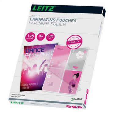 Leitz - Laminaatti matalalämpö a4 125my 100/pakkaus