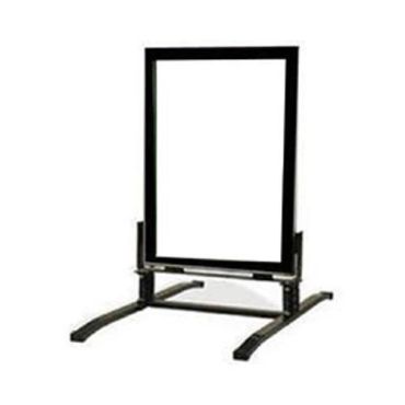 Jousijalkainen teline 70 x 100 musta - Witre