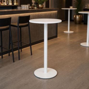 Sivupöytä pyöreä jalusta - new line - valkoinen/valkoinen - Witre