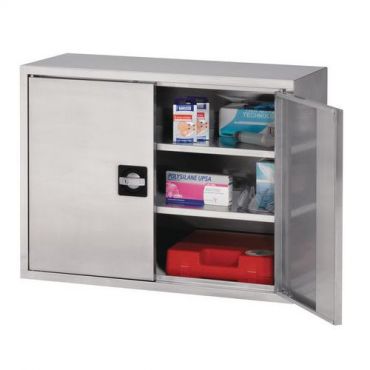Caray - Seinäkaappi ruostumaton 2 ovea leveys 80 cm