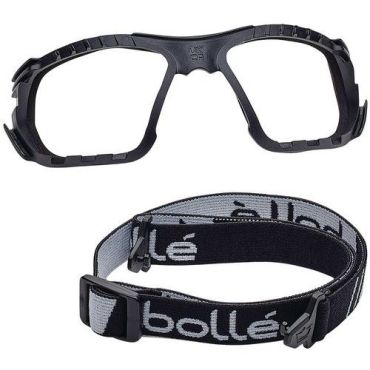 Bolle Safety - Kirkkaat Ness+ suojalasit vaahtomuovilla ja punoksilla - Naarmuuntumaton huurtumaton - EN 166