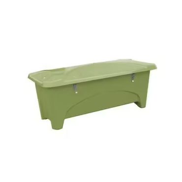Työkalulaatikko 475L ketjulla vihreä - Tilavuus 475 L mitat 1760x750x745 mm paino 35 kg riippulukon salpa