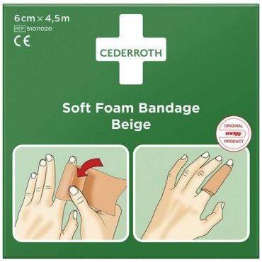 Cederroth - Sidos soft beige 6 cm x 4,5 m - cederroth