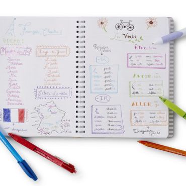 Papermate - Kuulakärkikynä InkJoy Quatro 4 väriä - Sekoitetut värit - 12 kpl