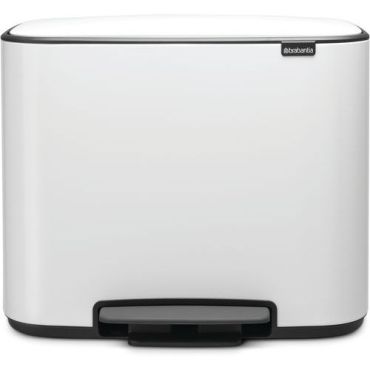 Brabantia - Poljinkori BO 11+23 L valkoinen - 34 L tilavuus - Pehmeä sulkeminen - Lajittelu