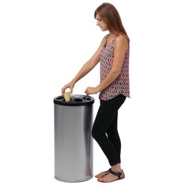 Rossignol Pro - 1600 kupin keräin - Metallinharmaa RAL 9006 - Kierrätettävä ja kierrätetty