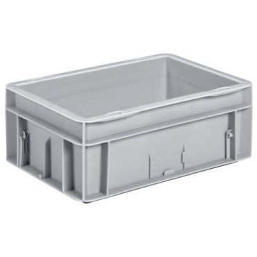 UTZ - Muovilaatikko EU perus 4,6 L harmaa - 300 x 200 mm - Pinottava kestävä kierrätettävä