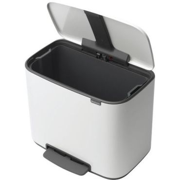Brabantia - Roskakori polkimella BO 36 L - Valkoinen - Pehmeä sulkeminen