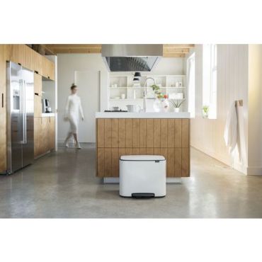 Brabantia - Roskakori polkimella BO 36 L - Valkoinen - Pehmeä sulkeminen