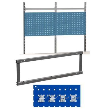 WFI - Laajennussarja työpöytä Workshop HD - 1600 mm leveä 42 kg - Tukeva ja tilava