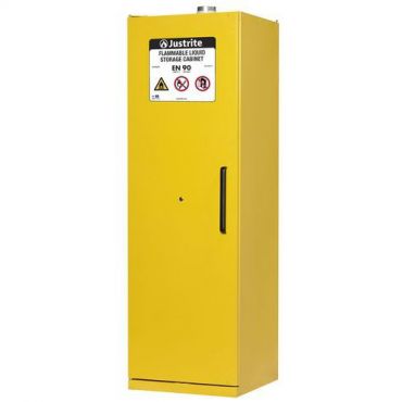 Justrite - En 90 minuutin turvakaappi 60 cm x 207 cm keltainen justrite