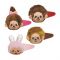Monchhichi BIG Plush Hair Clip C) Rabbit - H85×W85×D45mm