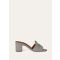 Loro Piana - Summer Charms Heeled Mule T55 Suede, Woman, Army Gray, Size: 40,5
